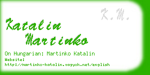 katalin martinko business card